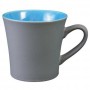 Pilkas keramikinis puodelis IGU GREY su spalvotu vidumi