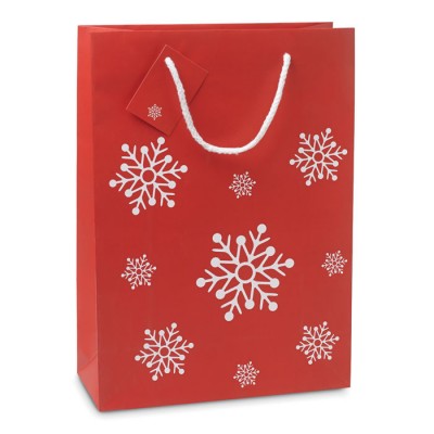 Kalėdinis popierinis maišelis CX su logo