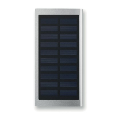Išorinė baterija SOLAR su saulės panele dekoruota logotipu